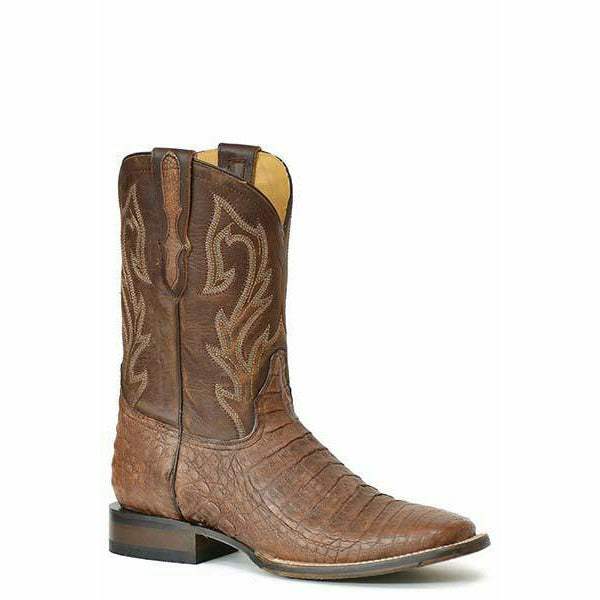 Herrenstiefel Stetson Cameron Caiman Belly Tru-x System handgefertigt braun