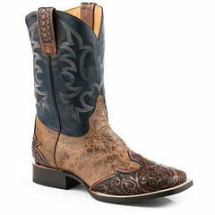 Men's Stetson Diego Leather Boots Handcrafted Tan