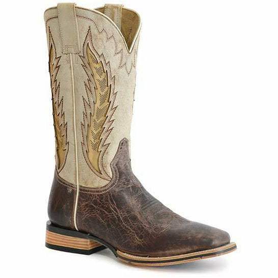 Men's Stetson Airflow Tru-X System Leather Boots Handcrafted Brown