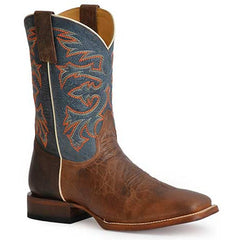 Men's Stetson Boone Leather Boots Handcrafted Brown