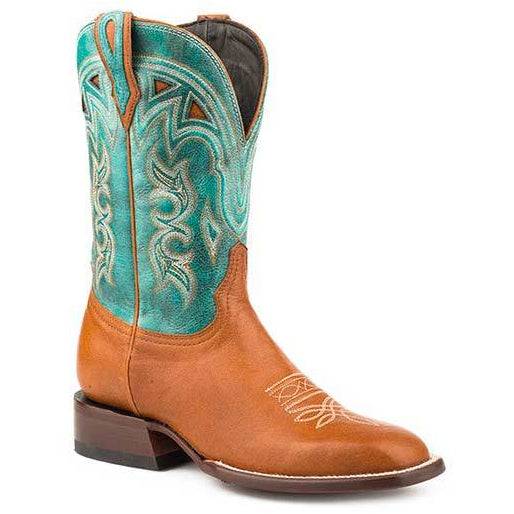 Damen Stetson Ashlee Lederstiefel Handgefertigt Honig