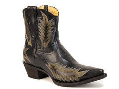 Women's Stetson Clara Leather Boots Handcrafted Black