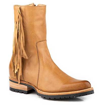 Stetson Jenna Lederstiefel für Damen, handgefertigt, Gold