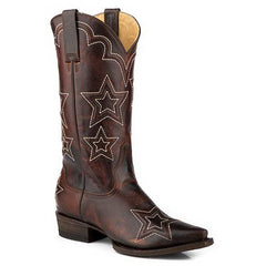Women's Stetson Cosmo Boots Handcrafted Brown