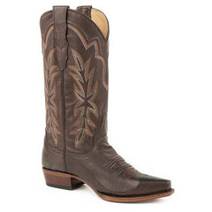 Women's Stetson Casey Leather Boots Handcrafted Brown
