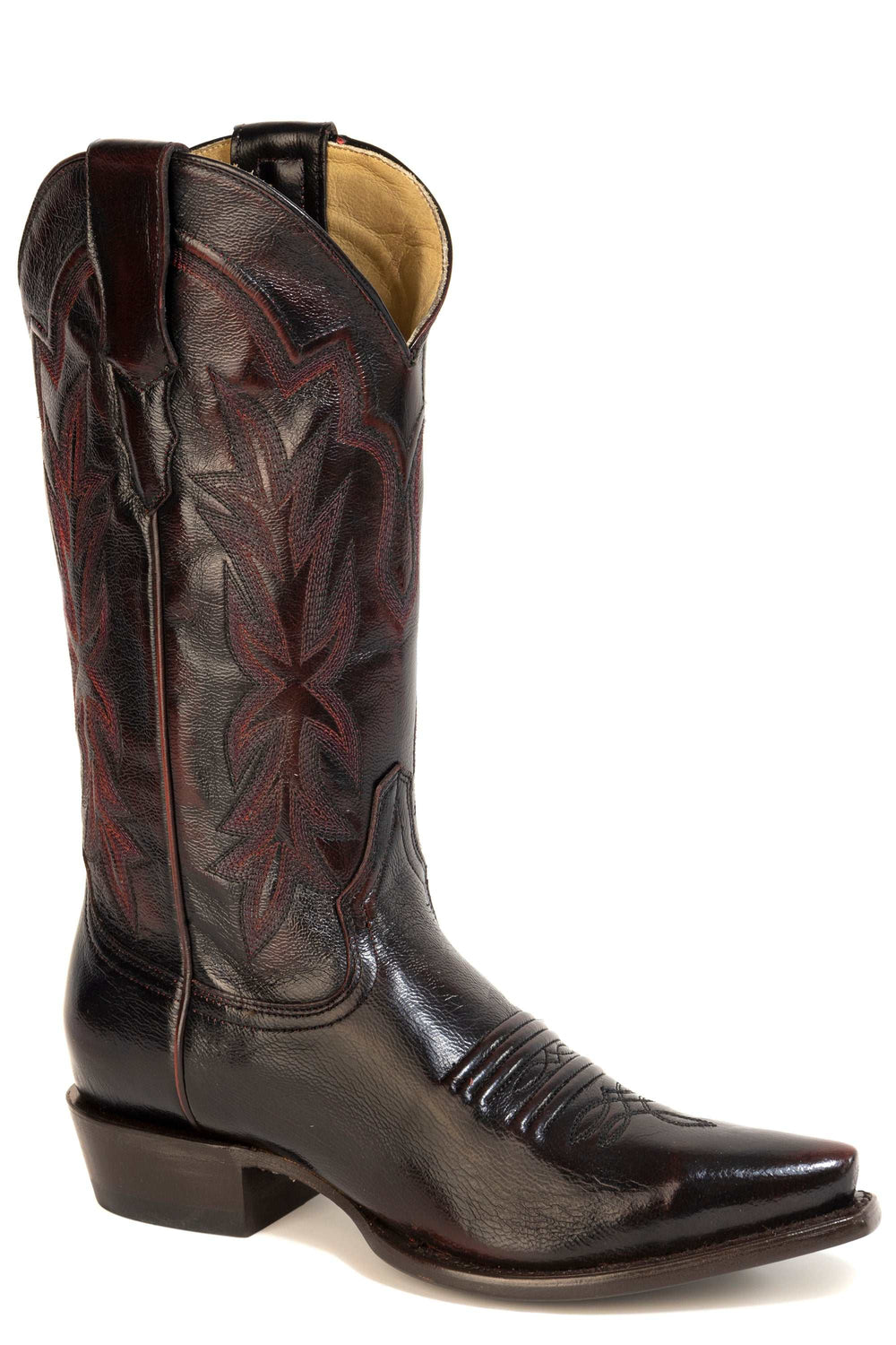 Botas de piel Stetson Casey para mujer, hechas a mano, en color tostado