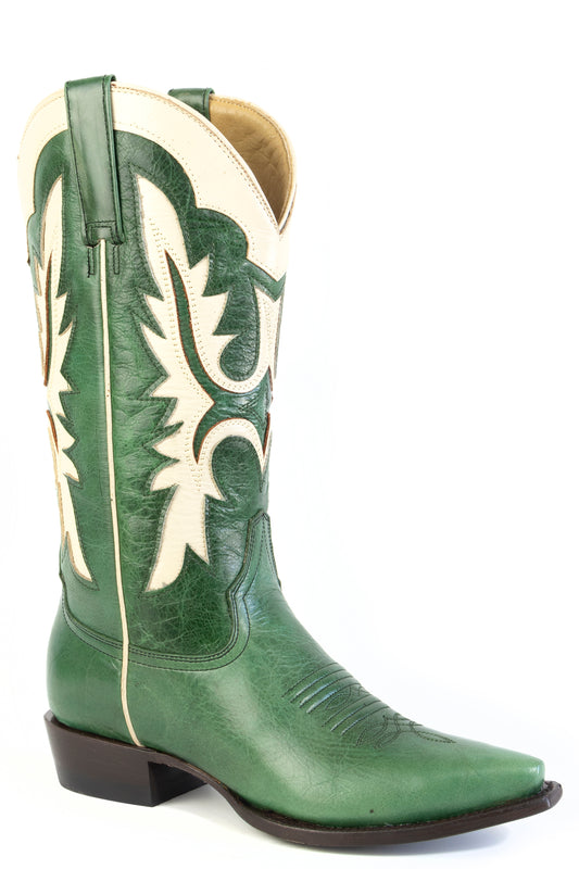 Botas de piel Stetson Casey para mujer, hechas a mano, en color tostado