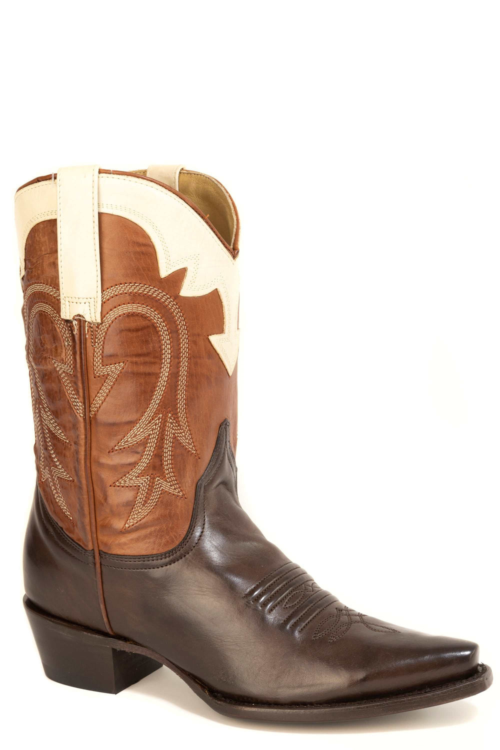 Botas de piel Stetson Casey para mujer, hechas a mano, en color tostado