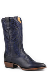 Women's Stetson Nora Leather Boots Handcrafted Snip Toe Blue