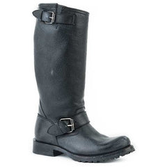 Women's Stetson Streetwise Boots Round Toe Handcrafted Black