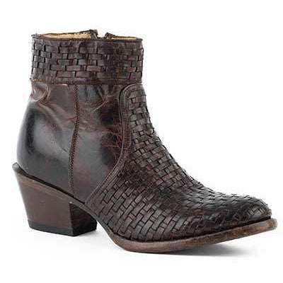 Stetson Phoenix Lederstiefel für Damen, handgefertigt, Braun