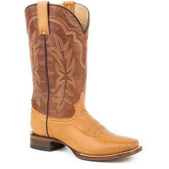 Women's Stetson Jessica Leather Boots Handcrafted Tan