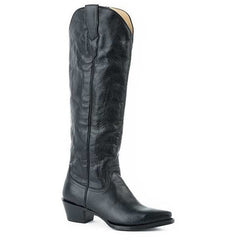 Women's Stetson Class Boots Snip Toe Handcrafted Black