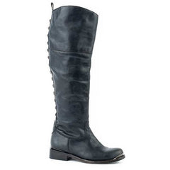 Women's Stetson Era Boots Round Toe Handcrafted Black