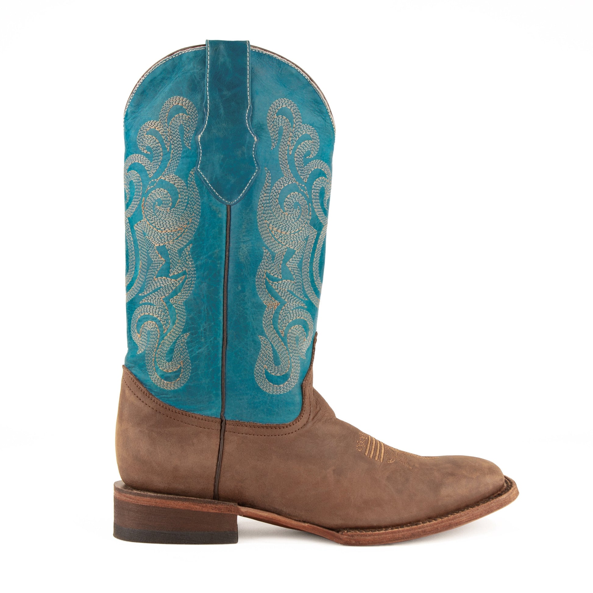 Men's Ferrini Hunter Leather Boots Handcrafted Chocolate - yeehawcowboy