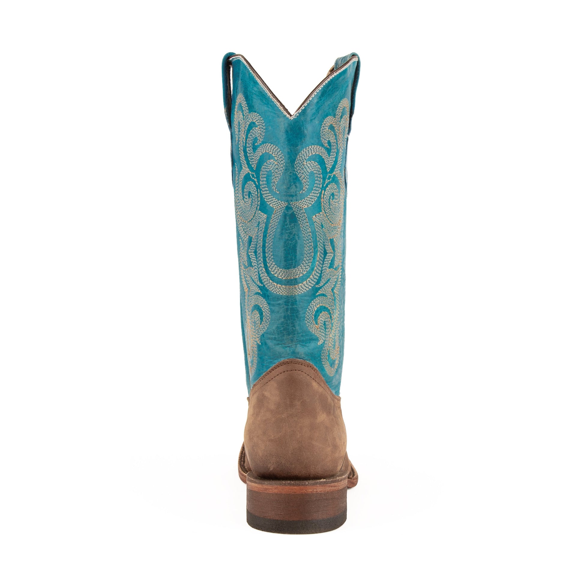 Men's Ferrini Hunter Leather Boots Handcrafted Chocolate - yeehawcowboy