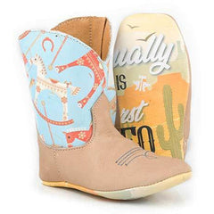 Baby Tin Haul Lil Toy Horse Boots With My First Rodeo Sole Handcrafted Tan