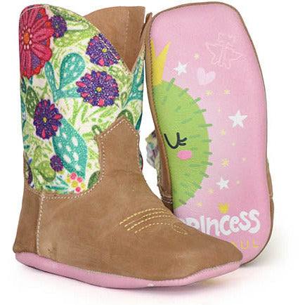 Baby Tin Haul Sparkles Stiefel mit Prinzessinnensohle, handgefertigt, Braun