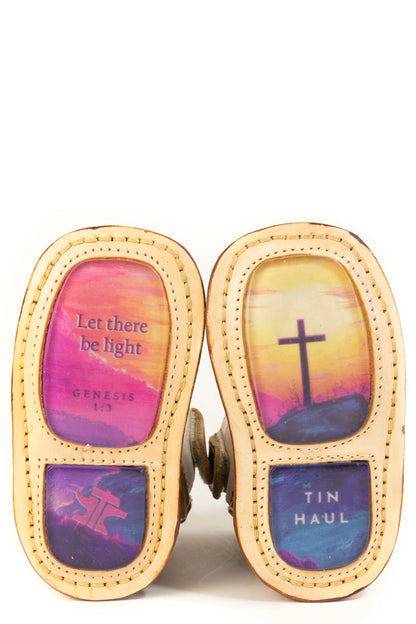 Baby Tin Haul Holy Soles Boots With Let Their Be Light Sole Handmade Brown