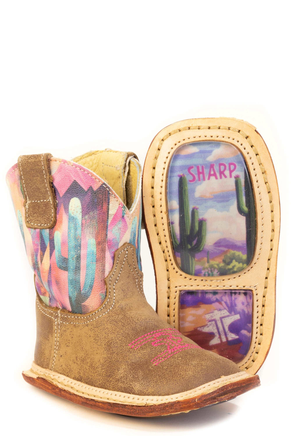 Baby Tin Haul Cactita Boots With Born To Be Sharp Sole Handmade Brown