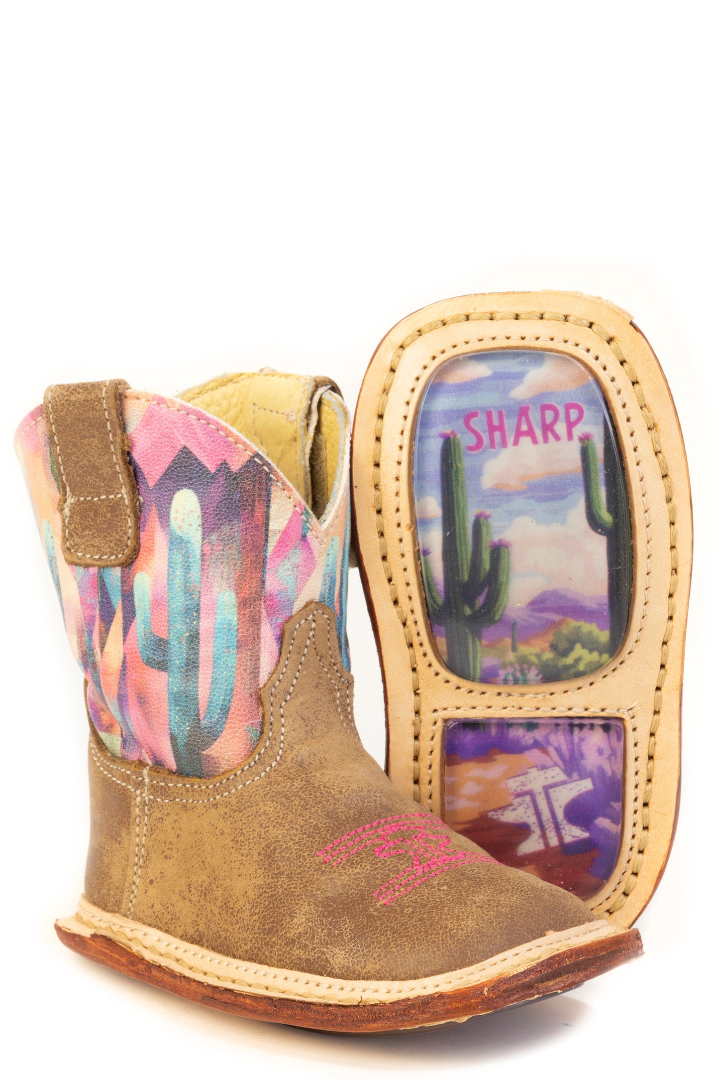 Baby Tin Haul Cactita Boots With Born To Be Sharp Sole Handmade Brown
