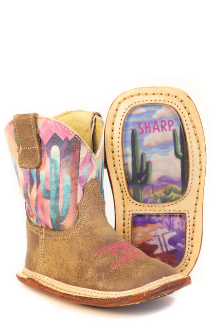 Baby Tin Haul Cactita Boots With Born To Be Sharp Sole Handmade Brown
