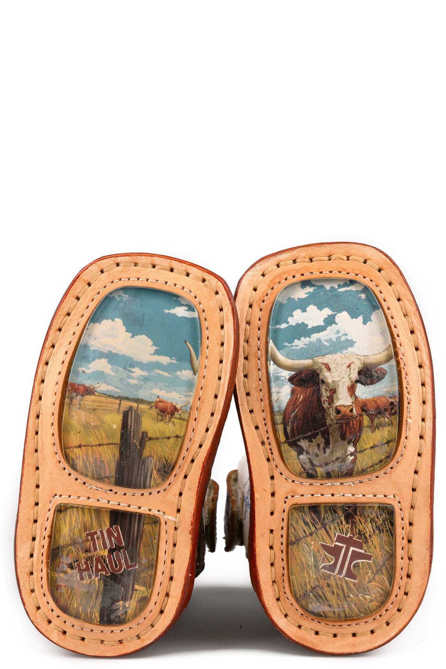 Baby Tin Haul Mini Wire Boots With Steer Clear Sole Handmade Brown