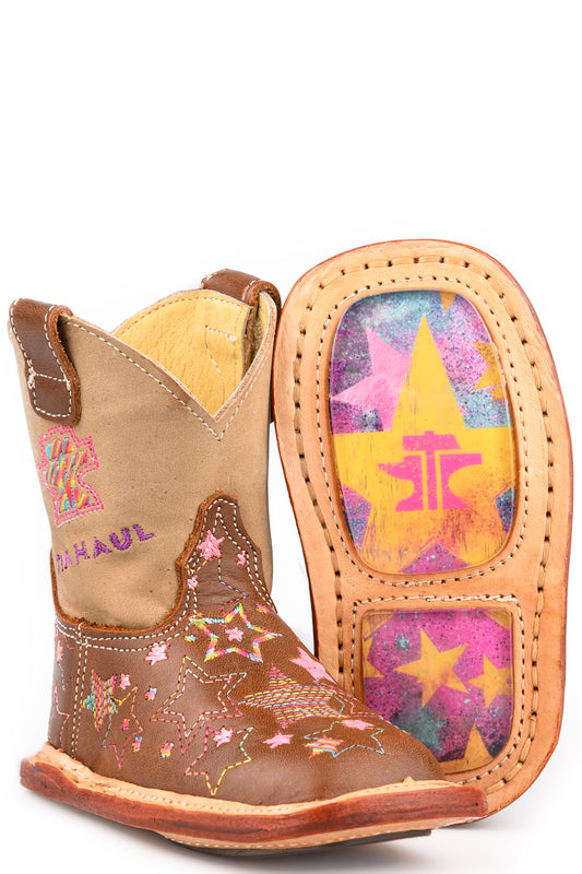 Baby Tin Haul Starbright Boots With Super Star Sole Handmade Brown