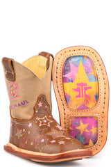 Baby Tin Haul Starbright Boots With Super Star Sole Handmade Brown