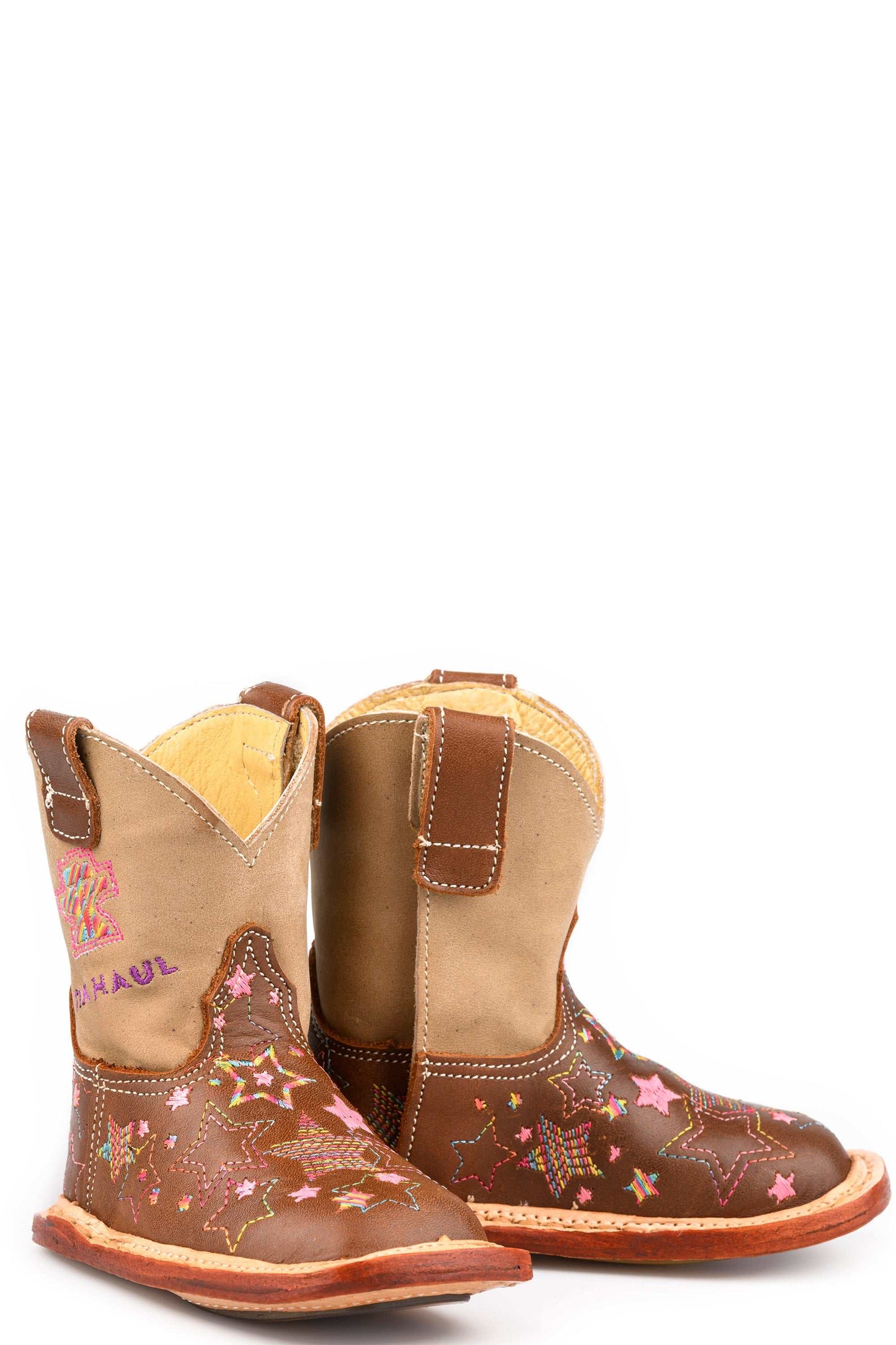 Baby Tin Haul Starbright Boots With Super Star Sole Handmade Brown