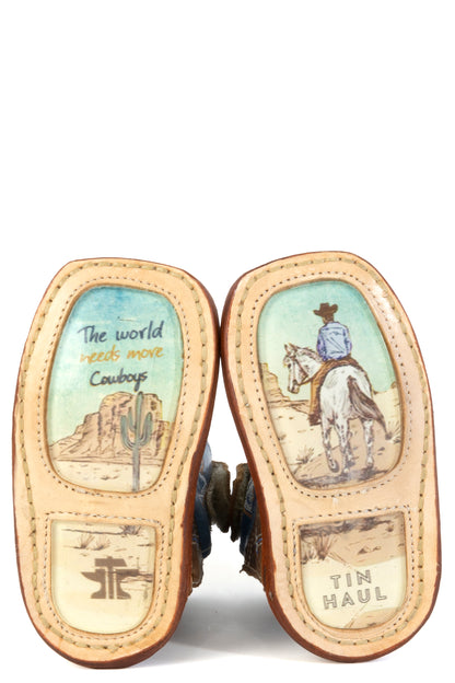 Baby Tin Haul Cowbaby DNA Boots With More Cowboys Sole Handmade Brown