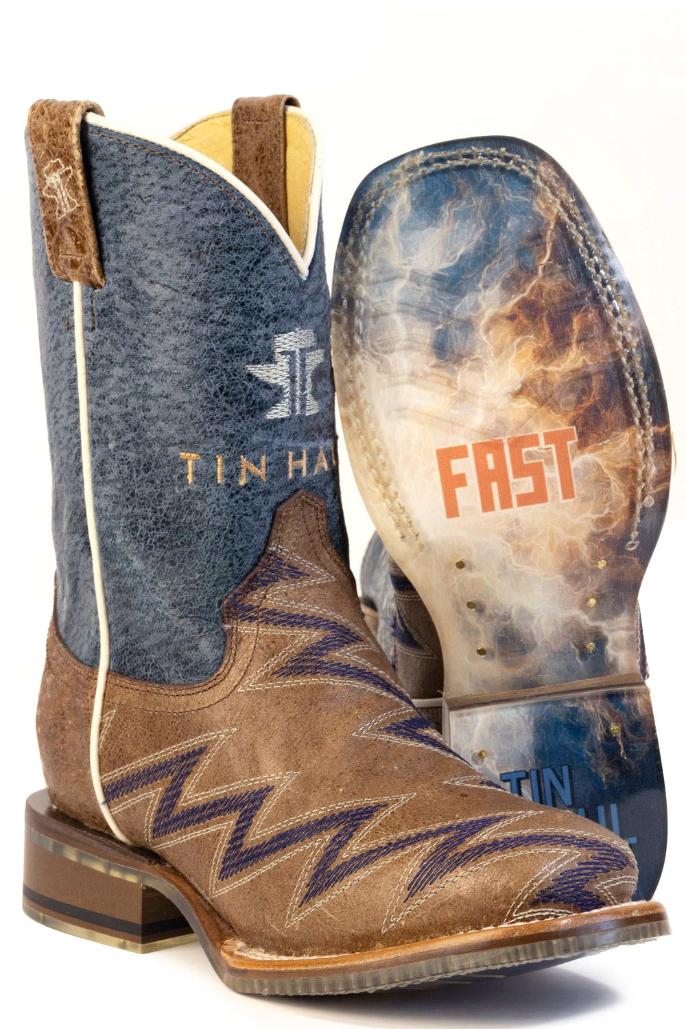 Kid's Tin Haul Flashbang Boots With Lightning Fast Sole Handmade Brown