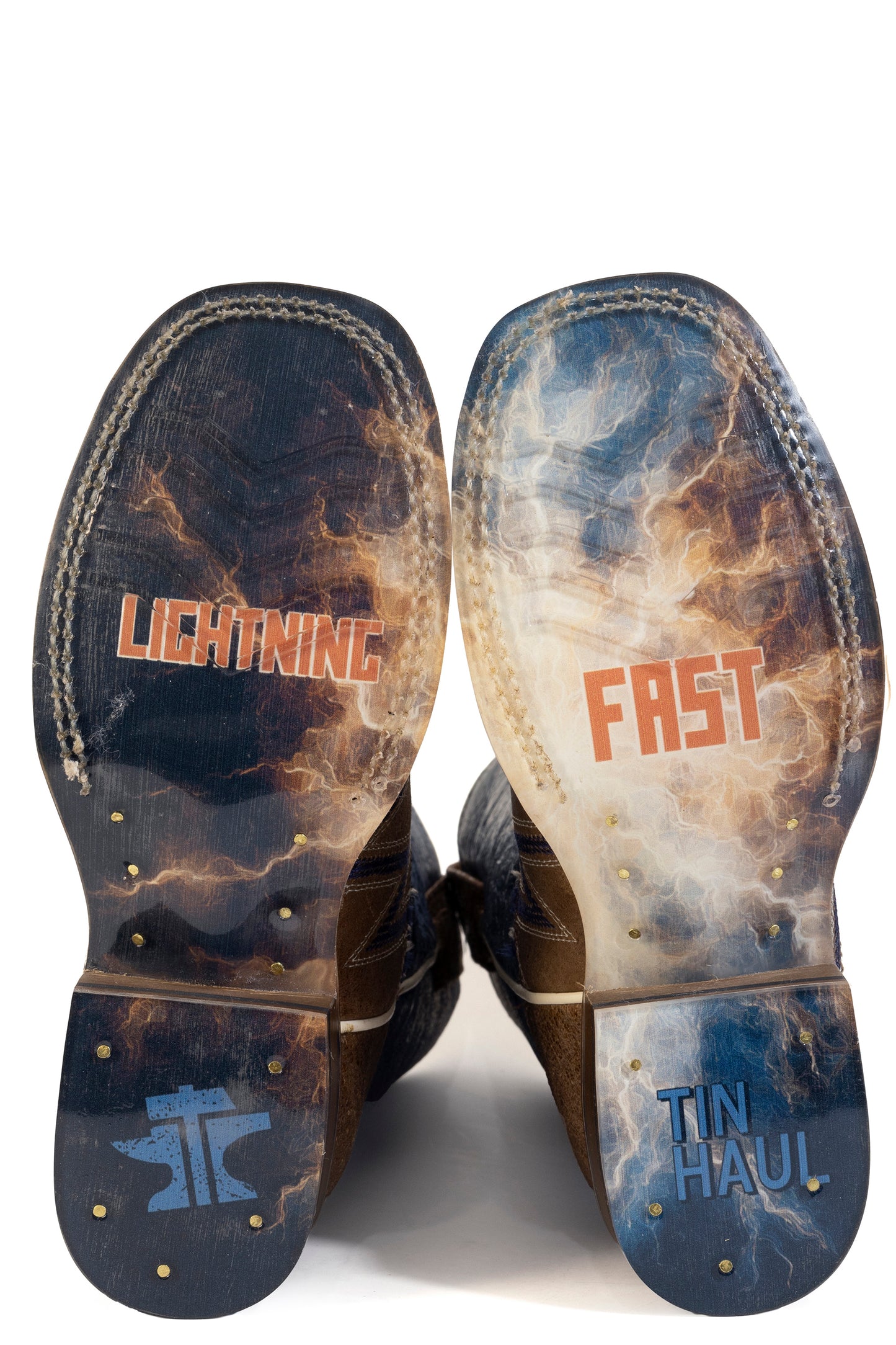Kid's Tin Haul Flashbang Boots With Lightning Fast Sole Handmade Brown