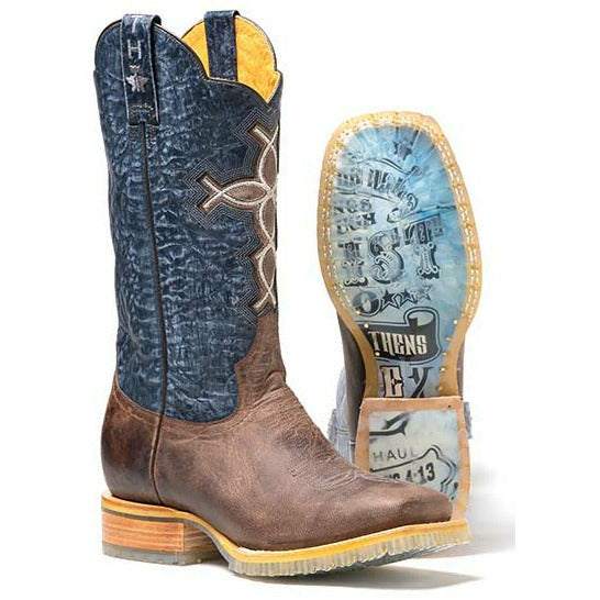 Men's Tin Haul Ichtusacross Boots with Strength Lug Sole Handcrafted Brown