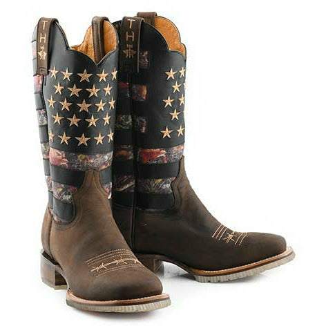 Men's Tin Haul Open Season Boots Deer Hunter Lug Sole Handcrafted Brown