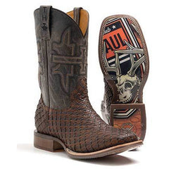 Men's Tin Haul Son Of A Buck Boots with TH Hunter Sole Handcrafted Brown