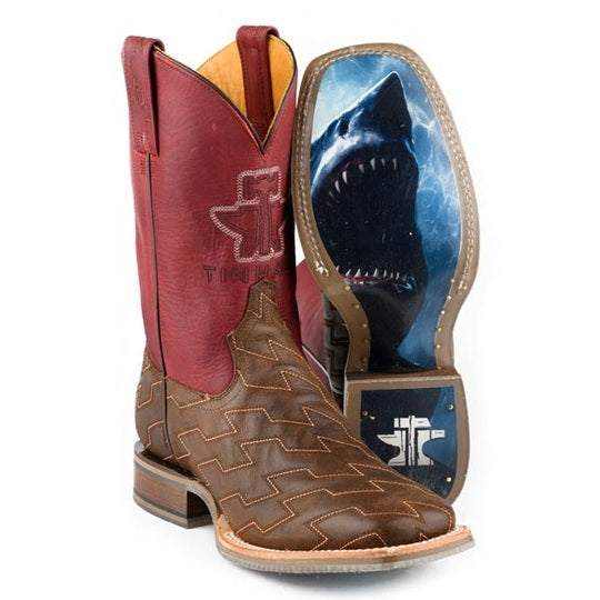 Men's Tin Haul Every Inch Way Boots with Sharkbite Sole Handcrafted Brown