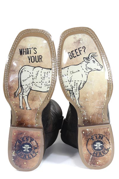 Herren Tin Haul Don't Fence Me in Two Boots mit Metzgerladensohle, handgefertigt, Braun