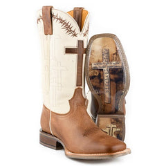 Men's Tin Haul Show of Faith Boots with Fellowship Sole Handcrafted Brown