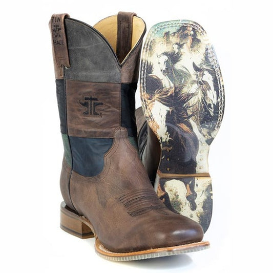Men's Tin Haul Blocks Boots With Running Wild Sole Handmade