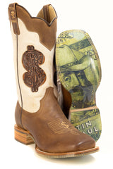 Men's Tin Haul Rich & Rowdy Boots With Buckwild Sole Handmade Tan