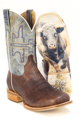 Men's Tin Haul No Bullsh T Boots With Raging Bull Sole Handmade Brown