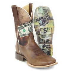 Men's Tin Haul  Millionaire Boots With Making Bank Sole Handmade