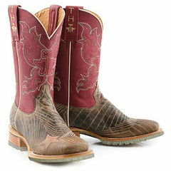 Women's Tin Haul Super Nova Star Boots with Bull Doodles Lug Sole Handcrafted Tan