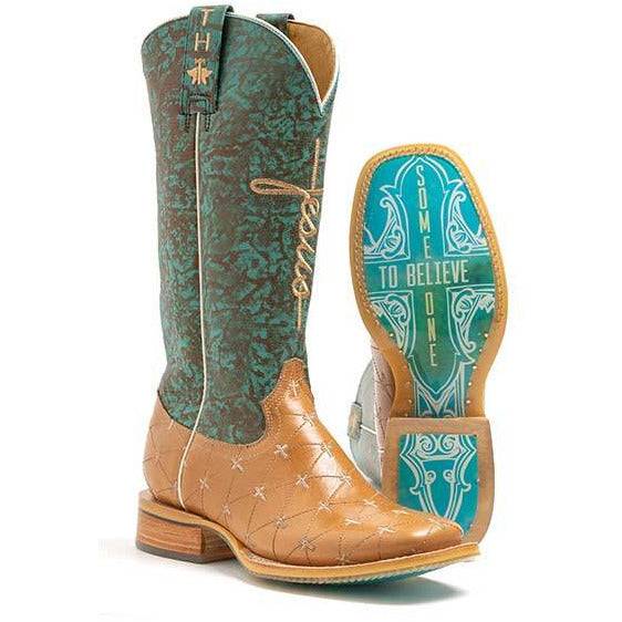 Women's Tin Haul Prince of Peace Boots Handcrafted Brown