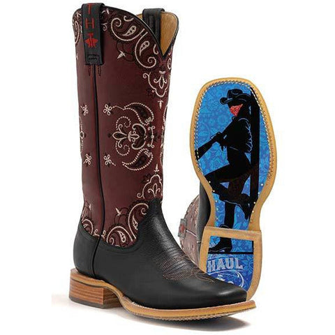 Women's Tin Haul Bandida Boots with Wild Rag Sole Handcrafted Black