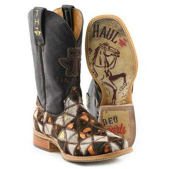 Damen Tin Haul Shaggy Diamonds Stiefel Vintage Sweetheart Sohle Handgefertigt Braun