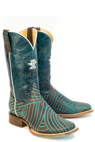 Women's Tin Haul Wavecrest Boots with I'M Sorry Sole Handmade Brown