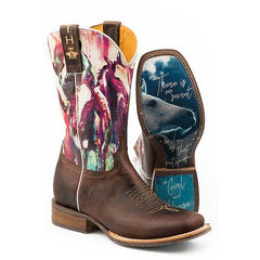 Women's Tin Haul Highbrow Horses Boots With True Love Sole Handcrafted