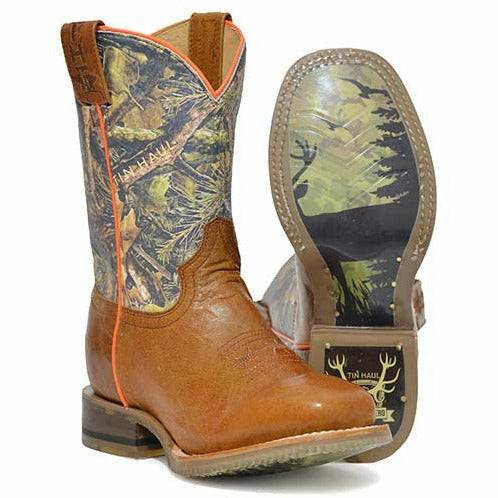 Kinder Tin Haul Born To Be Outdoors Stiefel Jagdheld Sohle Handgefertigt Braun